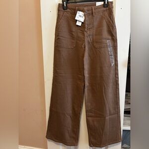 American Eagle Outfitters Brown Wide Leg Pants